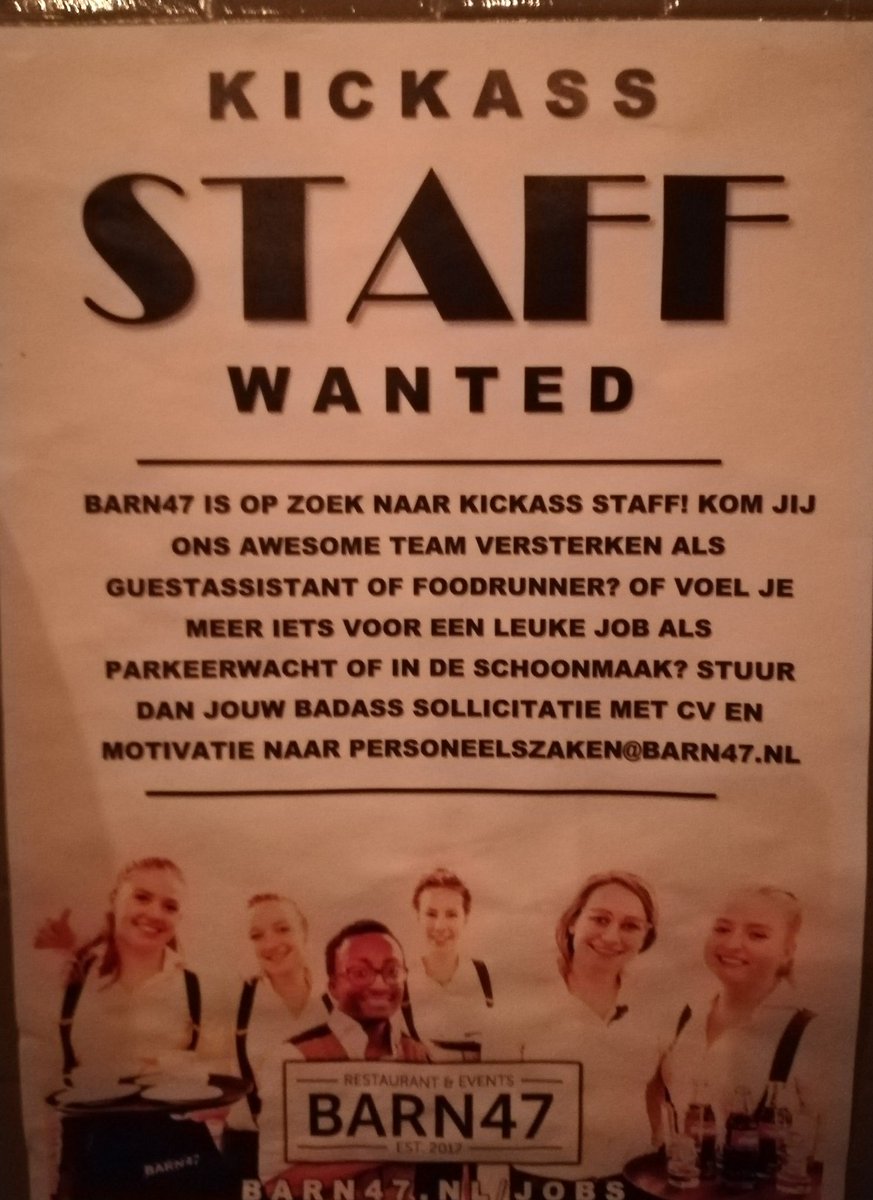 Kind on innovative this.. a car guard with a CV would be good to meet.