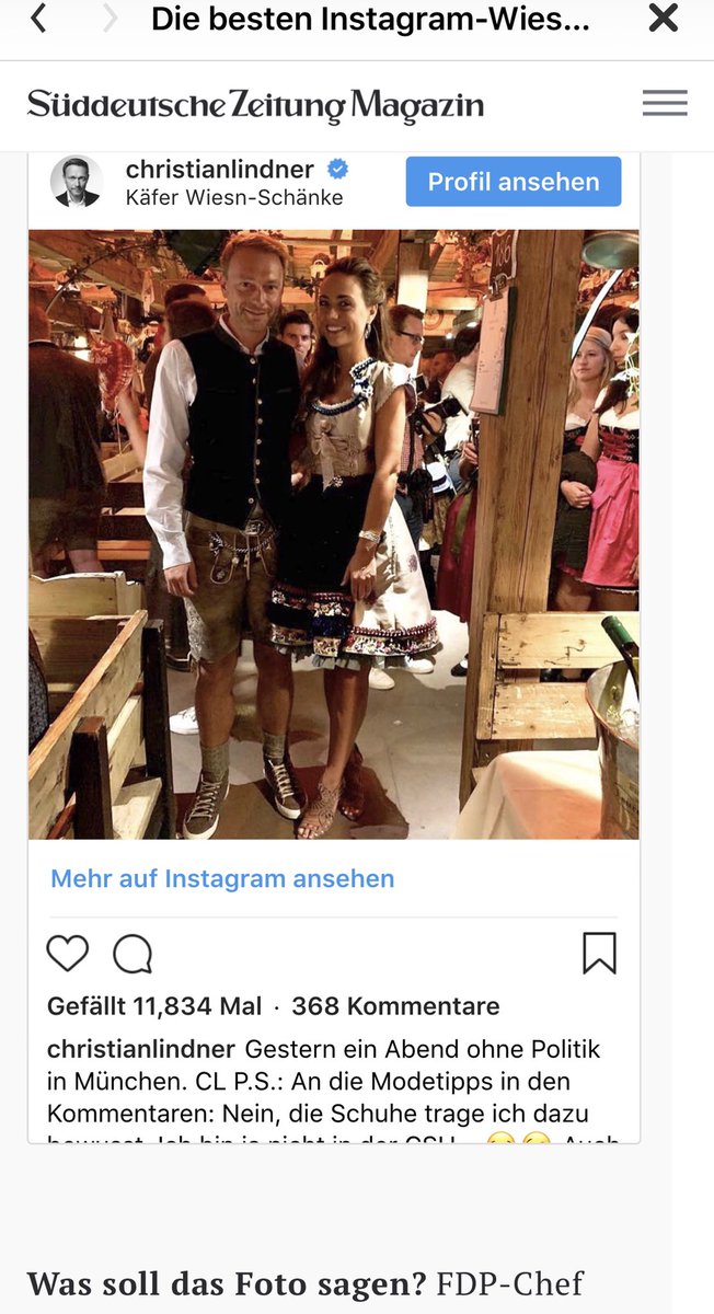 sarfeld's tweet photo. Volltreffer 🍻🍻. Chapeau, @szmagazin 😊. #Wiesn #Oktoberfest  #Wuppertal #Tracht 
“#Instakram - Die besten @Instagram-Wiesn-Posts der #Promis - https://t.co/hCgjuJ1mZQ @c_lindner https://t.co/ta0V4bdriG