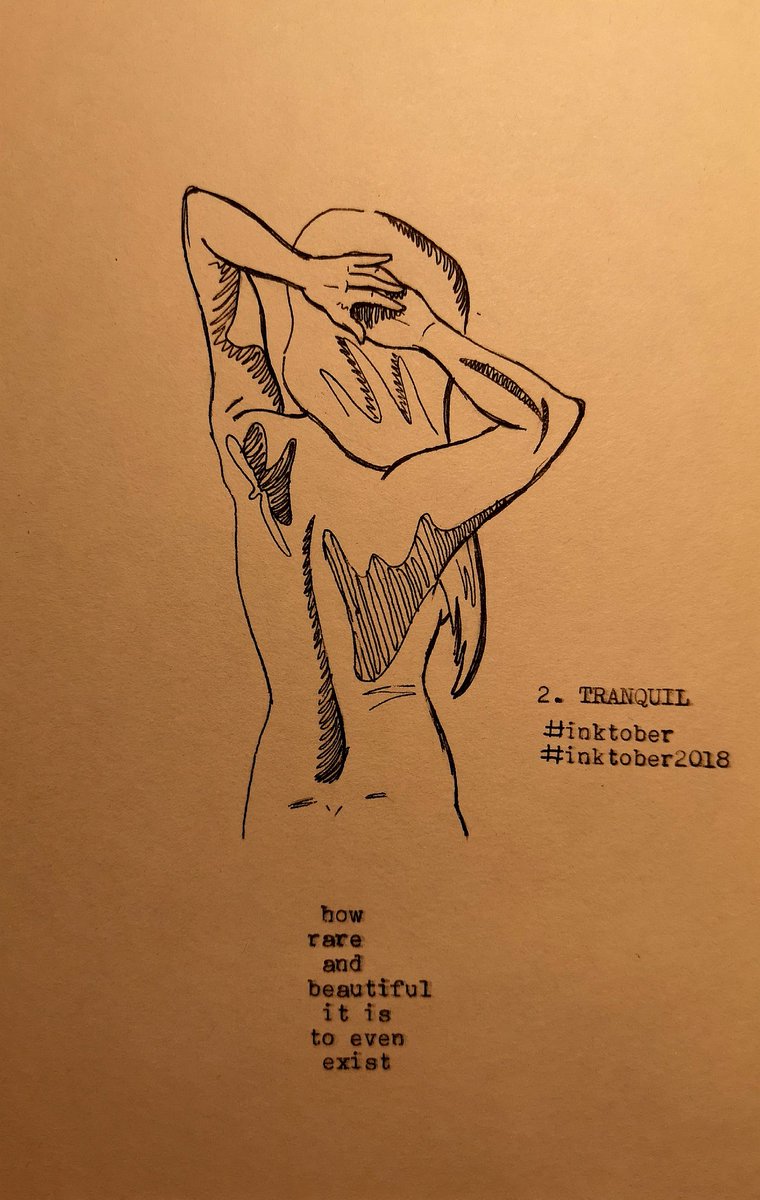 MuffinSarah97's tweet photo. 2. TRANQUIL
#INKTOBER2018 #INKTOBER #INK #ART #AESTHETIC #ARTIST #INK https://t.co/DDpwEa33DR