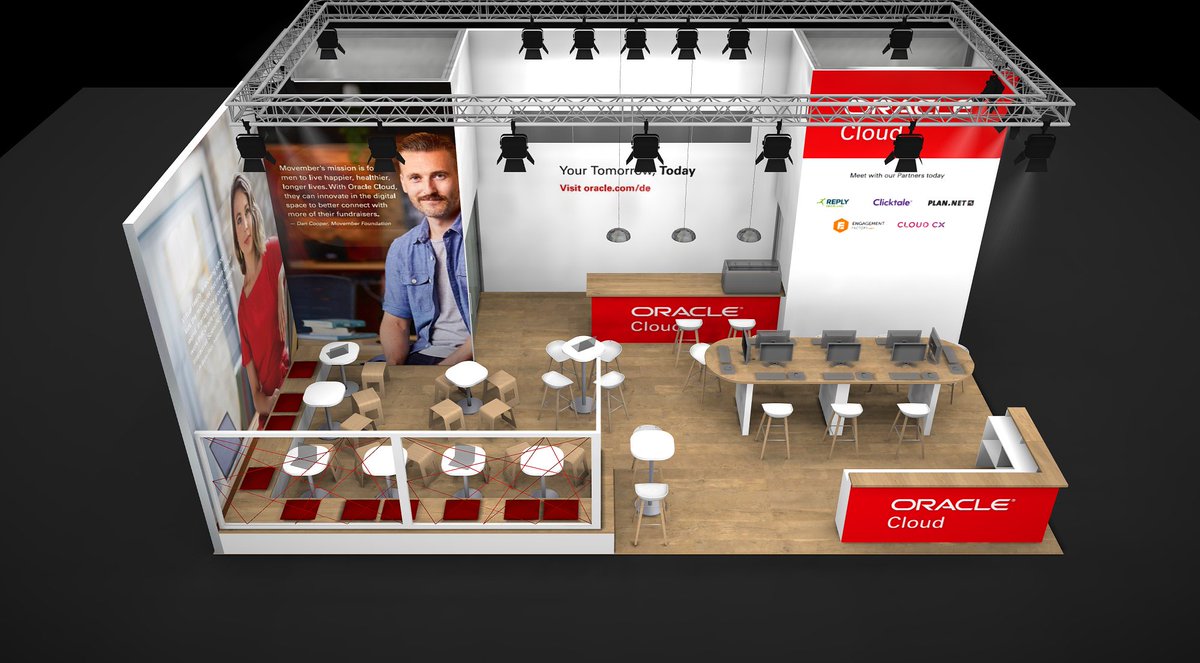 setconGmbH's tweet image. Für #Oracle waren wir ebenfalls mit einem Messestand auf der #dmexco vertreten.
Hier gab es an zwei Tagen ein volles Programm mit Cocktails &amp;amp; Co.
#setcon #Kreation #Konzeption #Rendering #Umsetzung #Messebau  #Veranstaltungstechnik #Medientechnik #Oraclecloud #dmexco18 #Kölnmesse