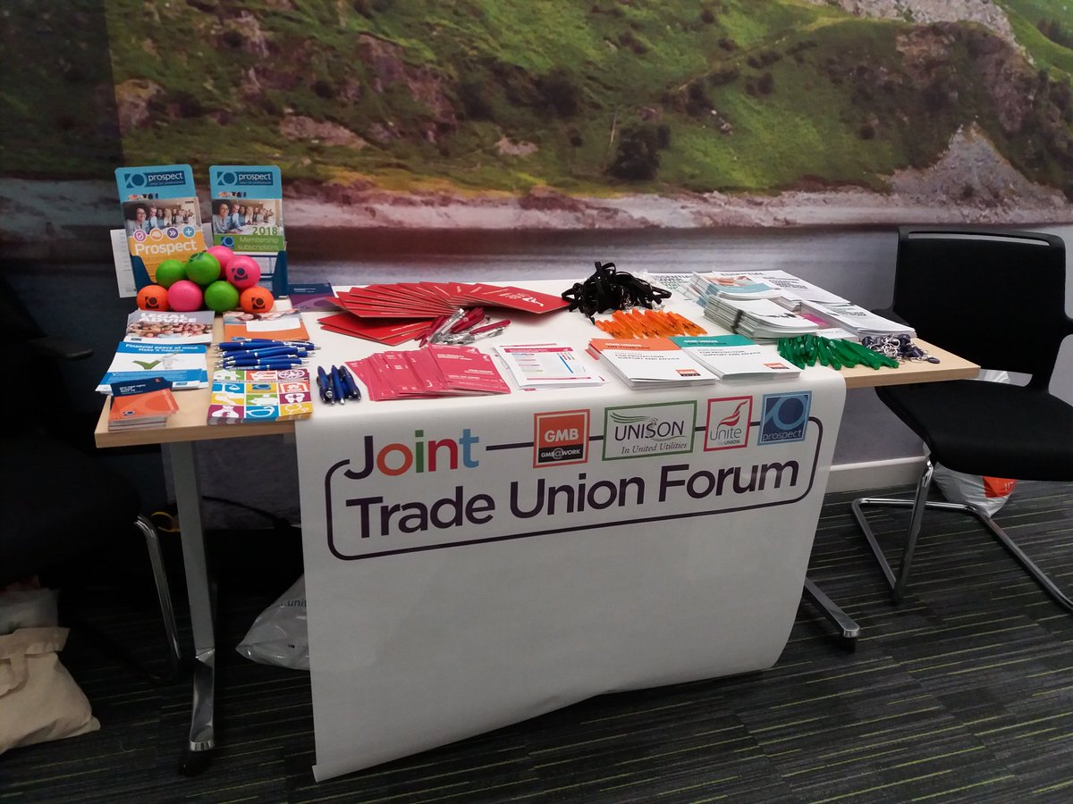 Yesterday we had our first official Joint Trade Union stall over in the Haweswater Conference Centre for our new Leakage colleagues. It went down a storm <a href="/UNISONUU/">UNISON UU</a> @Prospect_North <a href="/unitetheunion/">Unite the union: join a union</a> <a href="/GMB_union/">GMB Union</a> #jtuf #WorkingTogether #strongertogether #unitedutilities