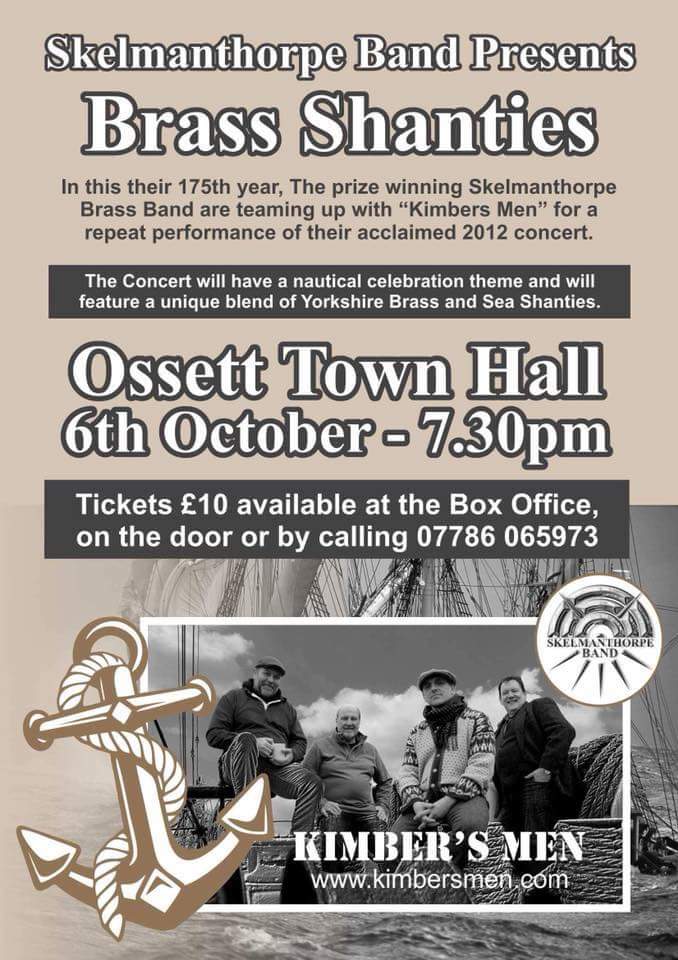 Skelmanthorpe Bands (@skelmanthorpe) on Twitter photo Kimbers Men and Skelmanthorpe Band, Saturday 6th Oct 7:30pm Ossett Town Hall. Join us for fabulous night of music. <a href="/HD8Network/">HD8 Network</a> <a href="/Examiner/">ExaminerLive</a> <a href="/Huddersfield4U/">Huddersfield</a> <a href="/WakeExpress/">Wakefield Express</a> <a href="/Expwakefield/">Experience Wakefield</a> <a href="/cr8tivekirklees/">Creative Kirklees</a> <a href="/KirkleesEvents/">KirkleesEvents</a> <a href="/musica_kirklees/">Musica Kirklees</a> Kimbers Men and Skelmanthorpe Band, Saturday 6th Oct 7:30pm Ossett Town Hall. Join us for fabulous night of music. <a href="/HD8Network/">HD8 Network</a> <a href="/Examiner/">ExaminerLive</a> <a href="/Huddersfield4U/">Huddersfield</a> <a href="/WakeExpress/">Wakefield Express</a> <a href="/Expwakefield/">Experience Wakefield</a> <a href="/cr8tivekirklees/">Creative Kirklees</a> <a href="/KirkleesEvents/">KirkleesEvents</a> <a href="/musica_kirklees/">Musica Kirklees</a>