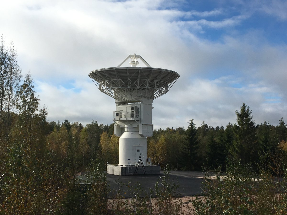 #Metsähovi #VGOS radio telescope construction has been finished! The construction phase was continued for almost 3 months. It was really great summer! The telescope commissioning has been started. @fgi_nls