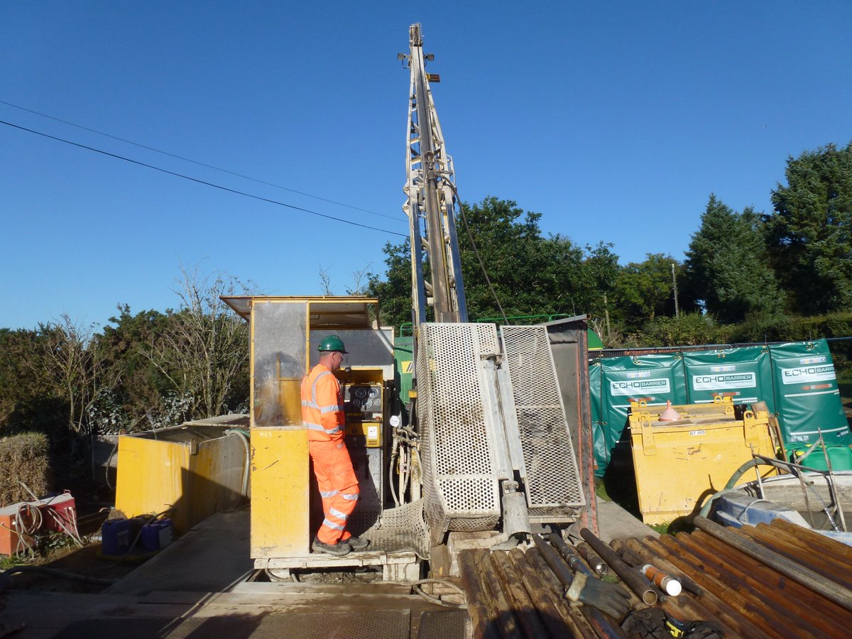 Drilling activity continues to progress with <a href="/PriorityDrill/">Priority Drilling Ltd</a> at Redmoor on a sunny autumn day #Tin #Tungsten #SML