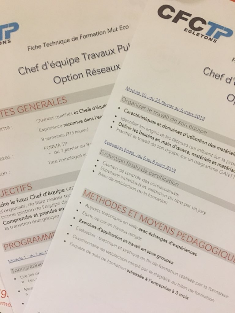 constructys_bfc's tweet photo. 🚧🚧 Préparer l’avenir dans les #TP avec la formation Chef d’équipe Travaux Publics :
📆 du 7 janvier au 8 mars 2019,
🔹Titre pro de niveau lV,
✅ Éligible au #CPF,
📍OF : #FormaTP et #CFCTP #Egletons
➡️Validé @FRTPBourgogne et @constructys_bfc
📌 à #Dijon #Besançon
#OPCA https://t.co/FUFm9r6jea