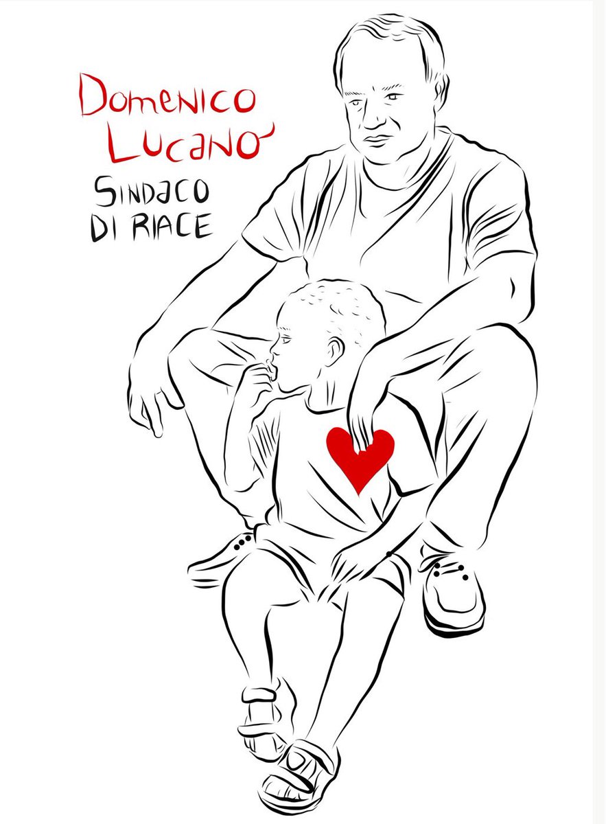 🆘🇮🇹 Mimmo Lucano, the mayor of #Riace and a symbol of reception for migrants, has been arrested by Italian finance police. To criminalize humanitarian assistance is a crime in itself. It symbolizes the new Italian fascist Zeitgeist | credit <a href="/channeldraw/">Gianluca Costantini ★</a> #MimmoLucano #Italy