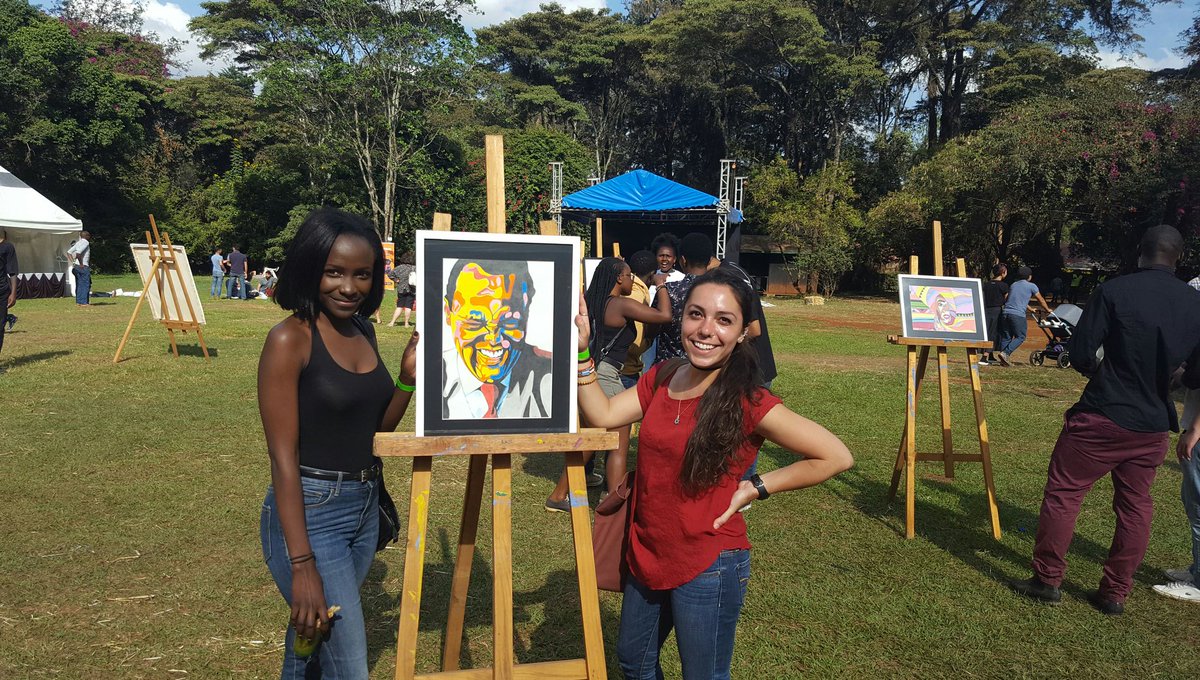 Crispaus's tweet photo. September was good month, here is a snippet of my first art exhibition at the 2018 Nairobi Coffee Festival. 

#art #exhibitions #internatinalcoffeeday #portraits #KenyanCreative #ArtistOnTwitter https://t.co/CqdhvRI3ZF