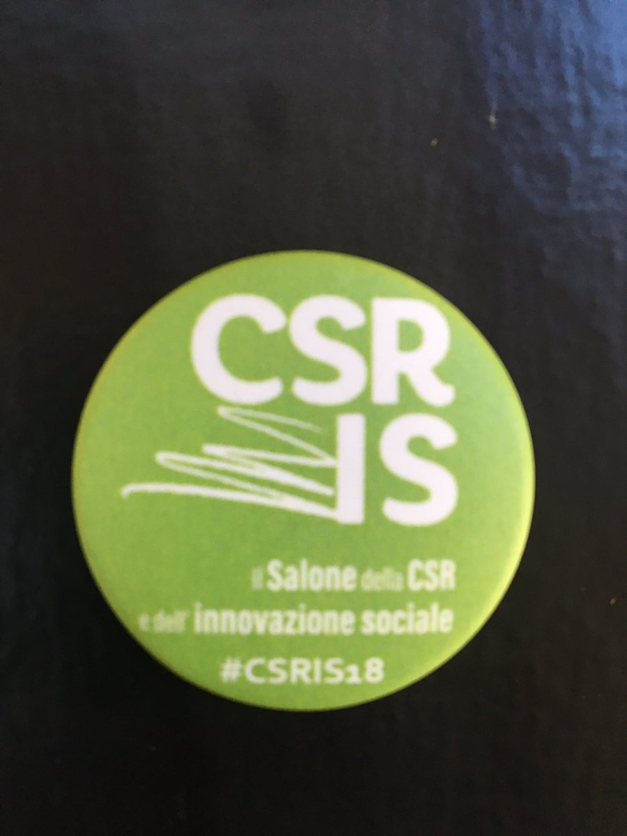 Buongiorno Milano! Oggi qui #CSRIS18 #2ottobre @CSR_it @rossellasobrero <a href="/ERGnow/">ERG</a>