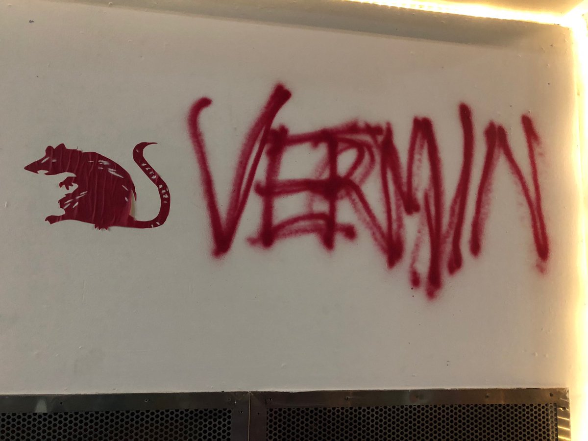 Students are pitching their names for their year ⁦<a href="/sca2_0/">SCA2.0</a>⁩ this morning.

I've arrived in school and seen this vandalism on our walls.

And I love it.