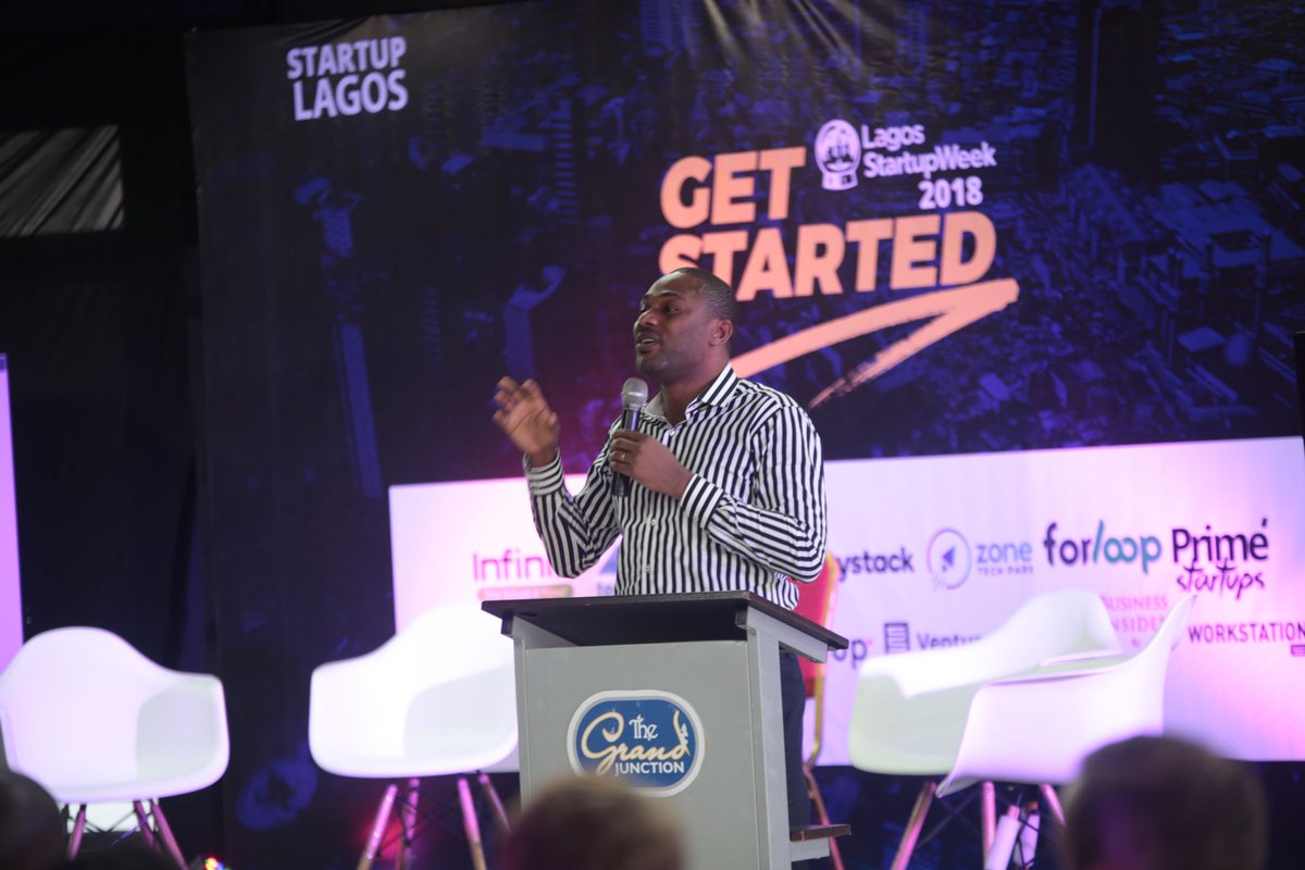 StartupLagos's tweet photo. #Highlights: @bayoadekanmbi, Chief transformation Officer @MTNNG gave a keynote speech at the #LSW18 opening ceremony.
#lagos #startup #africa #InfinixAtLSW2018 https://t.co/5STxNhTgGp