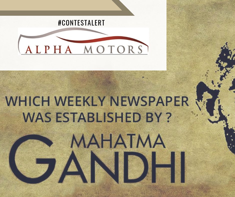 alphaamotors's tweet photo. #ContestAlert
#Participate in ALPHAMOTORS #GKQuiz #Contest
#Tag Friends
#share #Likes Invite, Follow for next #quiz
 Book your #Vespa and #Aprilia only at cidco, #Aurangabad at Alpha Motors
#LiveMoreVespa #AlphaMotors #offer
#contestindia   #GandhiJayanti https://t.co/AQRl2ThClv