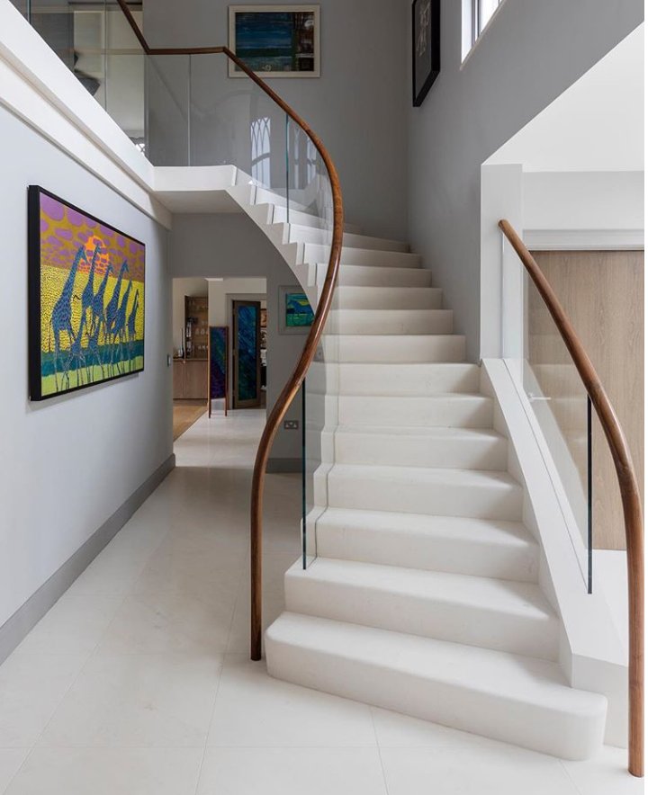 ArtisansDevizes's tweet photo. Another beautiful staircase shot at a property in Surrey, truly showcasing the amazing versatility of our stone and the endless possibilities it can offer both private and residential projects. 📸 @snookphotograph #artisansofdevizes https://t.co/HzuvA3FwBS