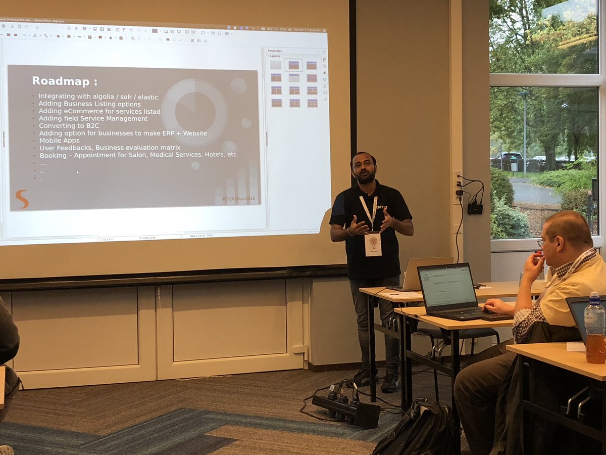 Trinityroots's tweet photo. Community Portal, Business Directory and Clubs by @jaynvora
#TrinityRoots #Passion #Innovates #Excellence #Odoo #OCAdays2018 https://t.co/qvDV1Ol9eS