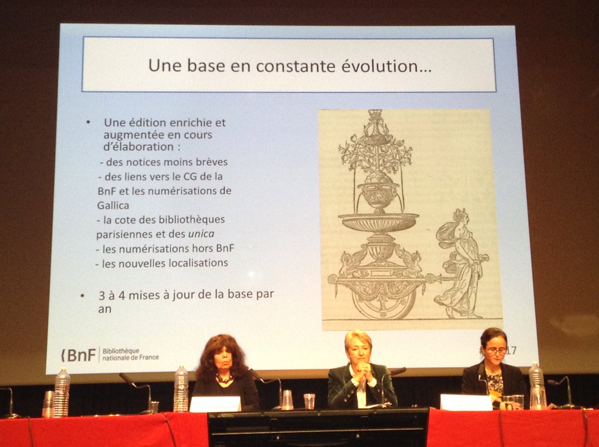 laBnF's tweet photo. Présentation de la Bibliographie des éditions parisiennes #BP16 https://t.co/Kw7OtjtbiP aux #JPAC2018 : une base en constante évolution, avec le concours des différentes institutions. https://t.co/3ZzKxCFovl