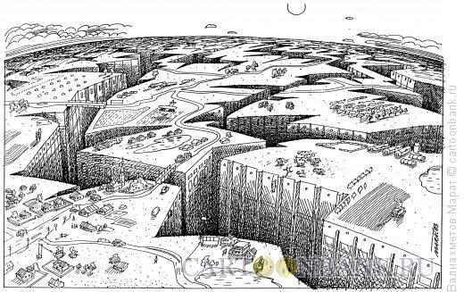 Карикатура Город