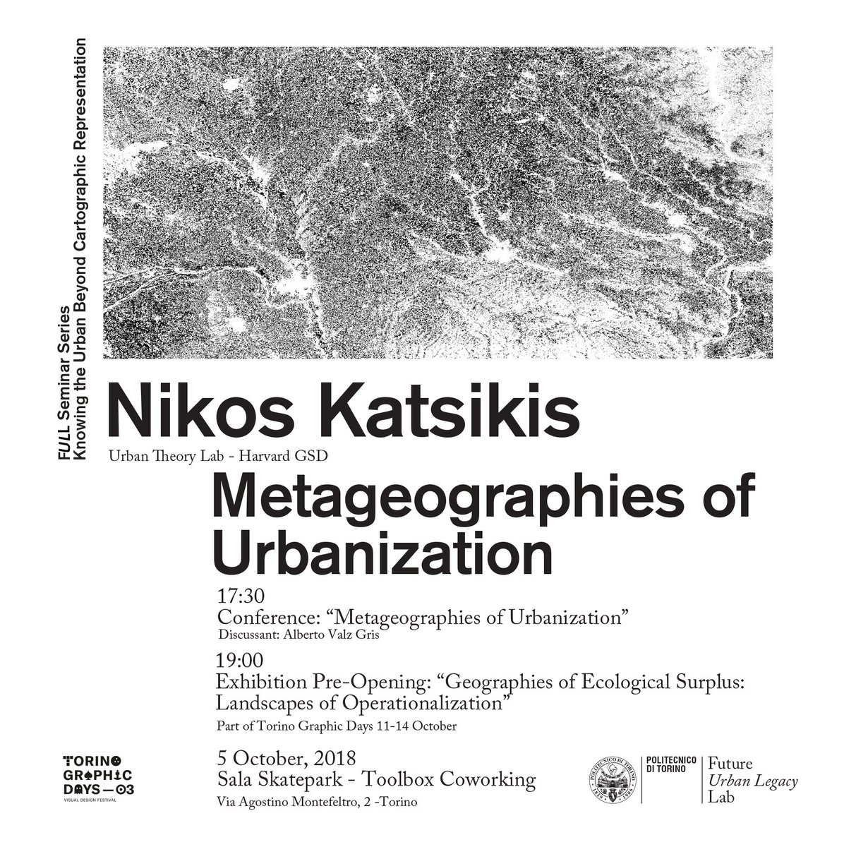 Next 05/10 we'll welcome <a href="/NikosKatsikis/">Nikos Katsikis</a> from <a href="/HarvardGSD/">Harvard GSD</a> on the first discussion of our new #SeminarSeries. Starting with a conference followed by the pre-opening of an exhibiton of his work as part of <a href="/tographicdays/">Graphic Days®</a>. In <a href="/tlbxcoworking/">Toolbox Coworking</a> at 17:30.
More info: bit.ly/2RhIaZ6