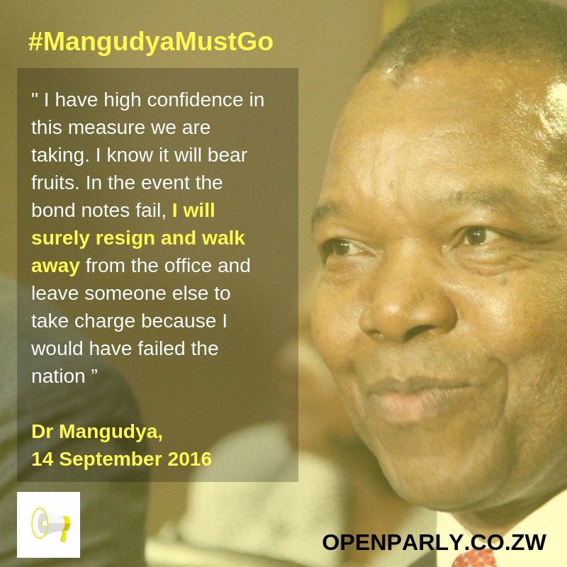 povonewstv's tweet image. @MthuliNcube @nickmangwana Please find a new RBZ govenor, Mangudya said he will resign if #BondNotes fail, they have + he has failed so #MangudyaMustGo 

#Zimbabwe