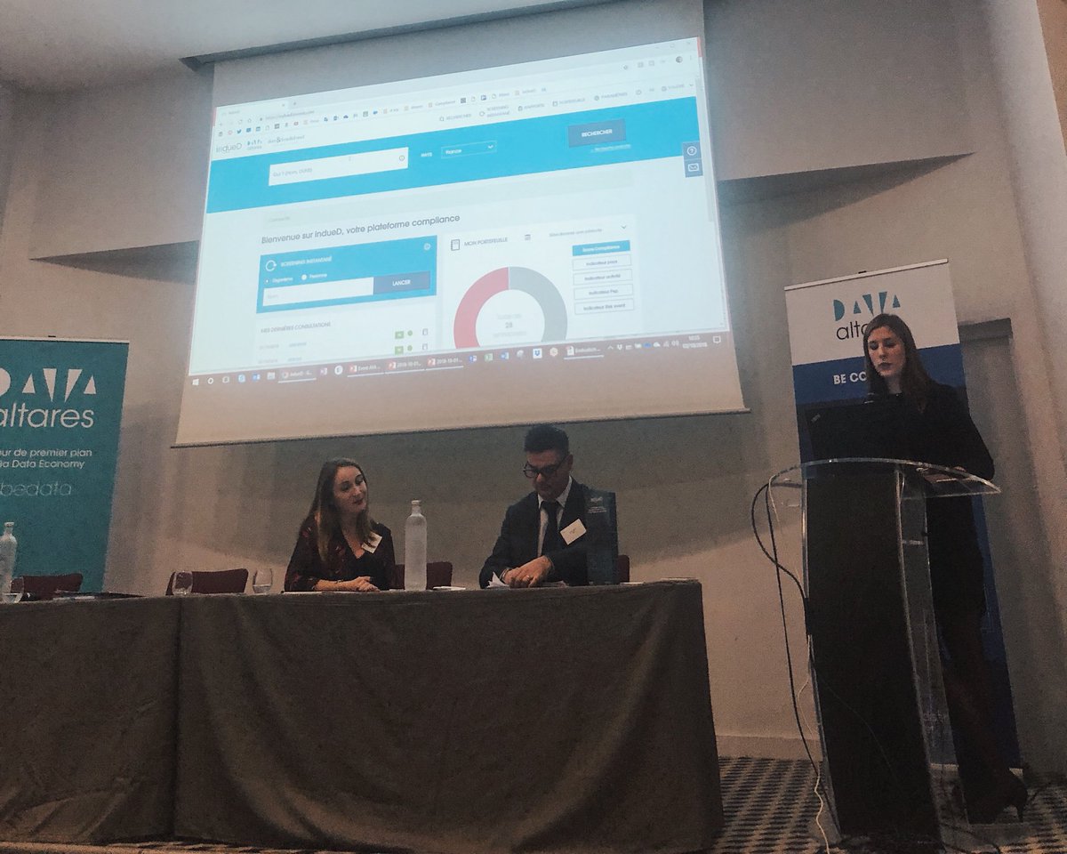 AltaresDB's tweet photo. #ConfAltares | @StrzysV présente #IndueD notre nouvelle solution dédiée à la #Compliance pour faciliter et optimiser vos processus de #KYC et de mise en conformité #Sapin2
#Évaluationdestiers #Conformité #AntiCorruption https://t.co/UJRWEc1NRW