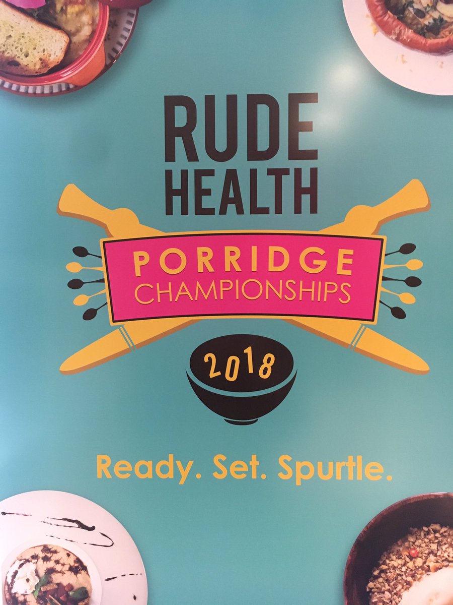 It's only THE Rude Health Porridge Championships 2018. This year it's Porridge versus Press. London media houses go head to head. Think GBBO takes on Porridge. Our esteemed judges for the day are BBC2's <a href="/NigelBarden/">Nigel Barden</a>, <a href="/eatnativeuk/">NATIVE Restaurants</a> Imogen Davis and our very own Nick Barnard.
