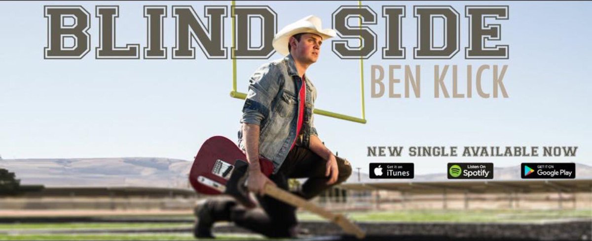 #countrymusic #footballfans 🏈 #love Great new song <a href="/Ben_Klick/">Ben Klick</a>  Blind Side  youtu.be/Pr5iZRmXSVo