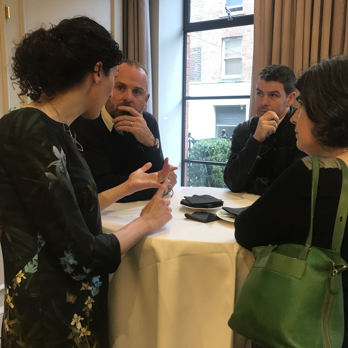 ChefNetworkIRL's tweet photo. The stage is set and the conversation is already flowing. Our first #ChefsRoundTable - looking forward to hearing #chefs ideas on how we can improve #KitchenCulture 
@WestburyDublin @SkillnetIreland #ChefNetworkSkillnet https://t.co/LmgQgTMYVn