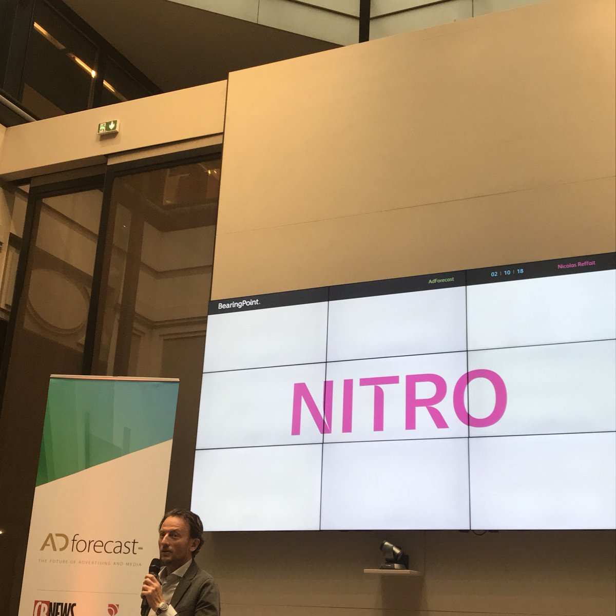 CB_News's tweet photo. @BearingPoint_FR annonce que pour la première fois, dès aujourd’hui, la distribution d’un quotidien papier est entièrement géré par Nitro, un outil de machine learning 

Plus d’infos complémentaires à suivre très rapidement... #ADforecast2018 https://t.co/k7u4wG4YrY