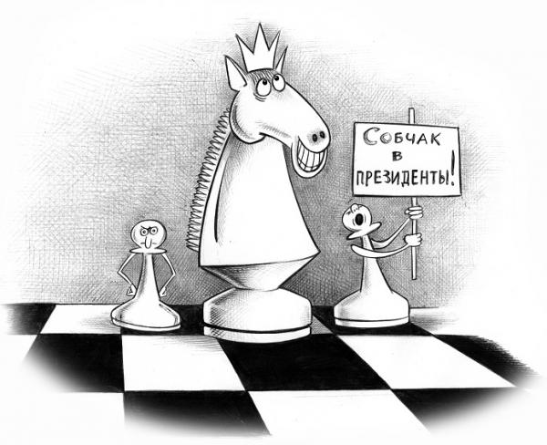 Карикатура Собчак в президенты!