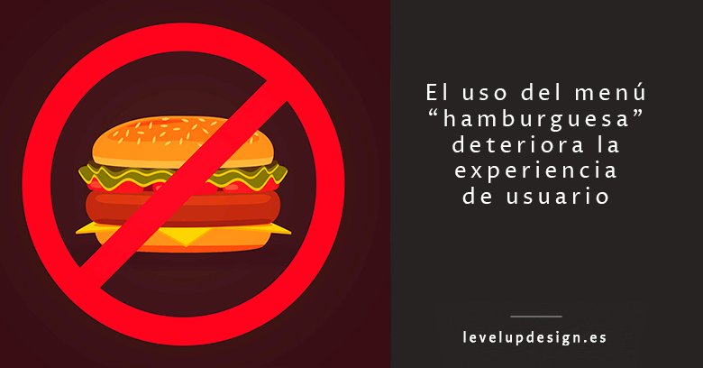 LevelUpDesign1's tweet image. ¿Sabias que el menu tipo hamburguesa, es contraproducente? #navmenu #usabilidadweb #experienciadeusaurio #uxui #uiux #diseñoweb #desarrolloweb #diseñadorweb #webdesign  Leer completo en: levelupdesign.es/el-uso-del-men…