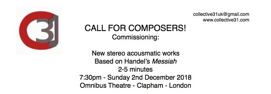 Collective31UK's tweet photo. Composers: get your submissions to us by midnight TOMORROW! 🔺 we’re enjoying submissions from all over the world so far! 🌍 #composers #submission #callforcomposers #stereo #electronic https://t.co/sb9DNI4JSZ https://t.co/fx1aYIxYke