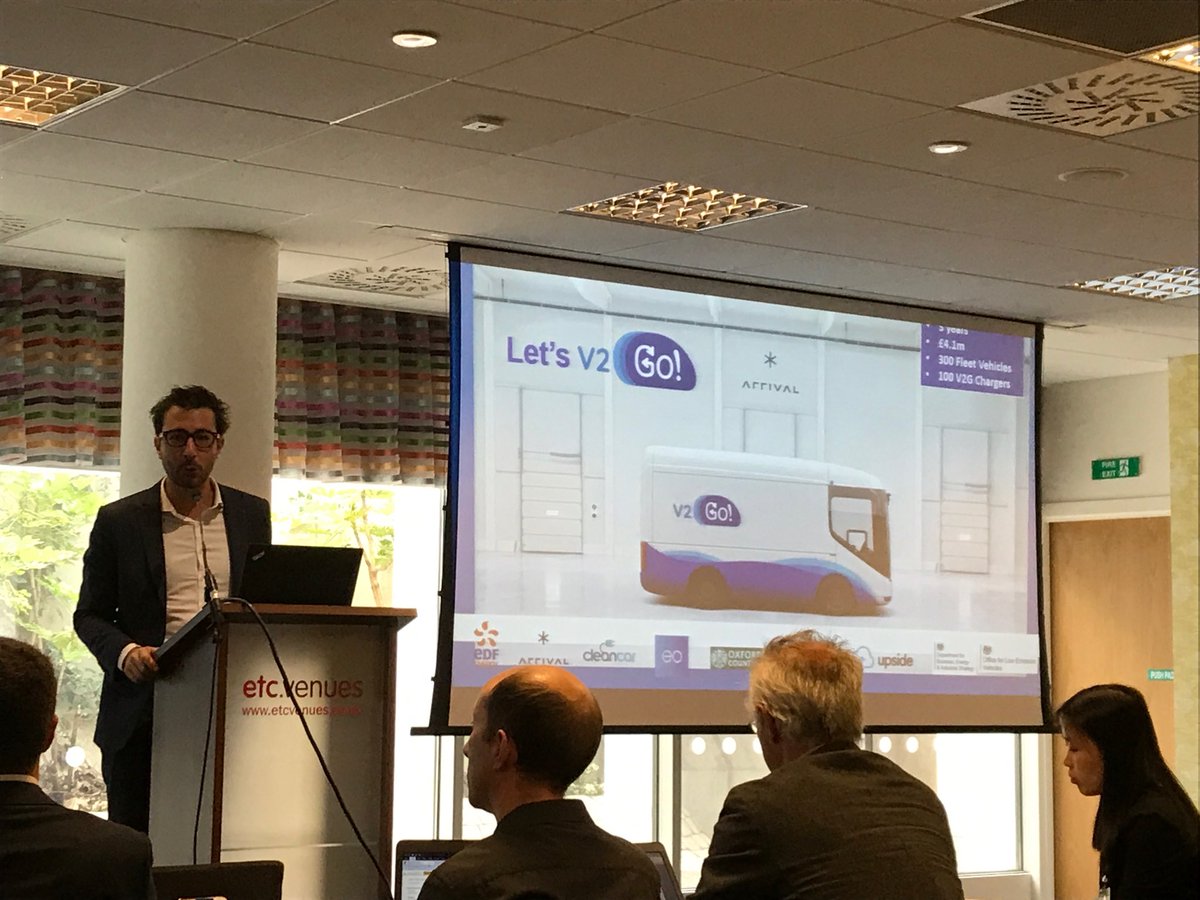 markrmthompson's tweet image. We’ve all 21 of our #vehicle2grid projects together 4the 1st time,sharing their goals to build the UK expertise in #v2g.An inspiring gathering! 2700 vehicles involved &amp;amp; a rich array of projects=UK leads the world in this tech=value to #ElectricVehicle drivers &amp;amp; our energy system