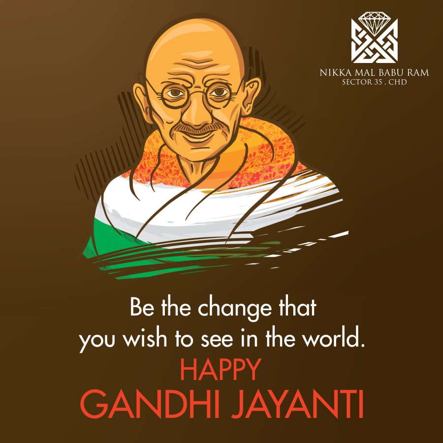 Be the change that you wish to see in the world.
Happy Gandhi Jayanti.

#NikkaMalBabuRamJewellers #GandhiJayanti #MahatmaGandhi #swachhbharat