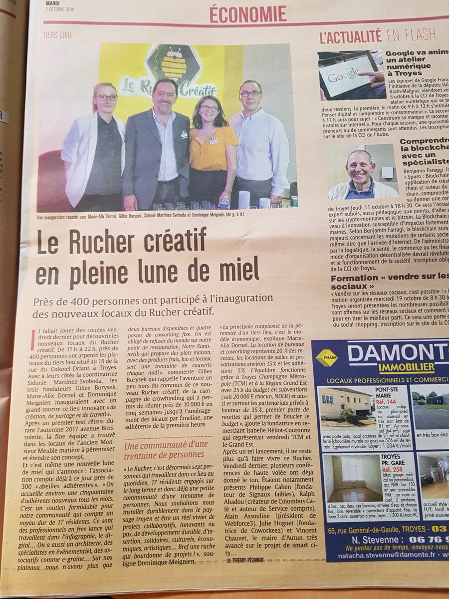 LeRucherCreatif's tweet photo. @lesteclair pages Economie ce matin https://t.co/rhM04fcClj