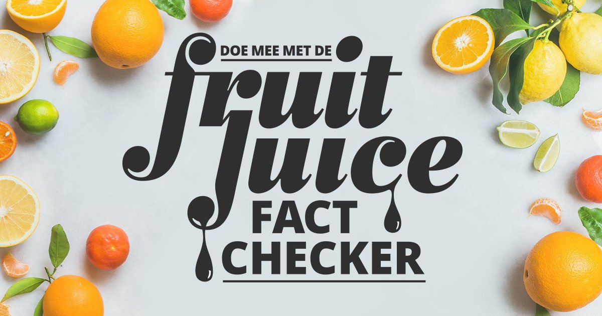 Heb jij je #kennis al getest met de Fruit Juice Fact Checker? Je vindt hem hier: fruitjuicefactchecker.nl #vruchtensap #sinaasappelsap #sappen