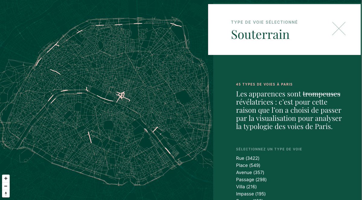 Ce matin Florian présente "Les types de voies à Paris" à <a href="/laBnF/">La Bibliothèque nationale de France</a> : une visualisation de données pour observer la localisation et la répartition des voies parisiennes. ➡️ A découvrir sur paris.dataveyes.com #dataviz #cartography #Paris #DataVisualization #JPAC18