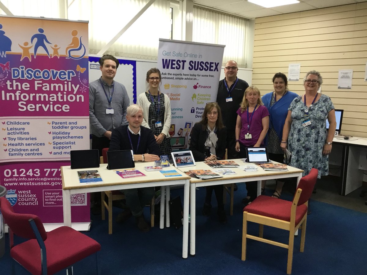 WSCCLibraries's tweet photo. Your #WestSussex staff are here at #StorringtonLibrary until 12 today for all things digital! Come and talk to us about staying safe online, digital parenting advice, learning basic IT skills in the library, applying for childcare places, reporting potholes, crowd funding & more! https://t.co/ZG9hlSfl8b