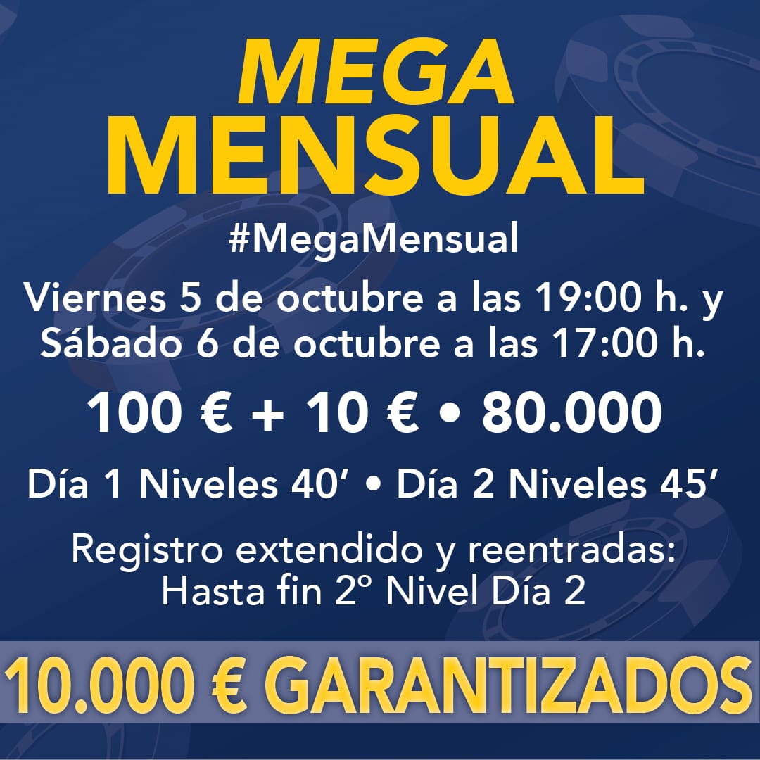 CasinoLaMancha's tweet photo. ¿Tienes planes para este primer fin de semana de Octubre?

Desde @CasinoLaMancha te ofrecemos un plan genial de la mano de nuestro #MegaMensual

Viernes 19h y Sábado 17h

No te lo puedes perder!!!!! https://t.co/nEI4FMnzPu