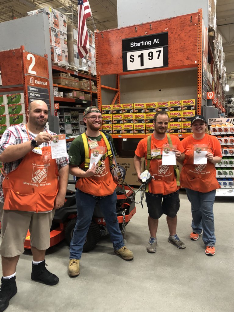 The #mightymidatlantic supporting our fellow HD associates in NC. Great job Steve, Anthony, Eric, and Jaime. @SteveGalliardHD @EmgeJim