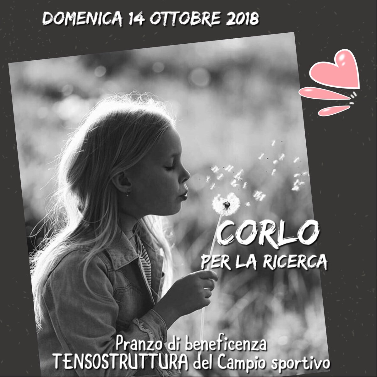 zambo57's tweet photo. Domenica 14 a #Corlo FERRARA un autentico banchetto per raccogliere fondi per la #ricerca sulle malattie neurovascolari - TENSOSTRUTTURA del campo sportivo #solidarietà #SaveTheDate https://t.co/KoWgGCke8l