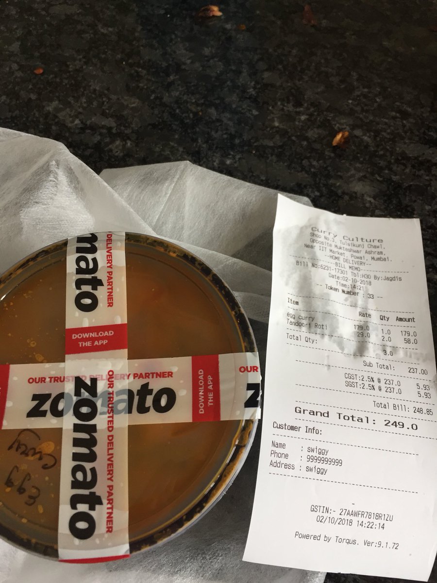 Dumb_Shell's tweet image. Freeriding by @Zomato on expense of @swiggy_in. Zomato tapes on swiggy ordere