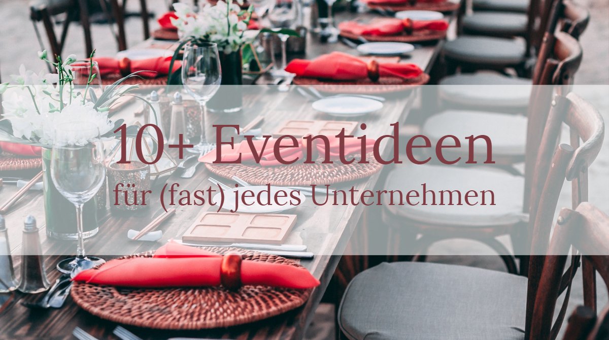 LenaWingen's tweet photo. Events sollten bei Unternehmen fester Bestandteil der
externen und internen Kommunikationsstrategie sein. Hier gibt’s mehr als 10 Ideen für Ihr nächstes Event. https://t.co/LAldshn0Fq #businessevent #events #livepr #unternehmensfeier https://t.co/U97mkpnOmX