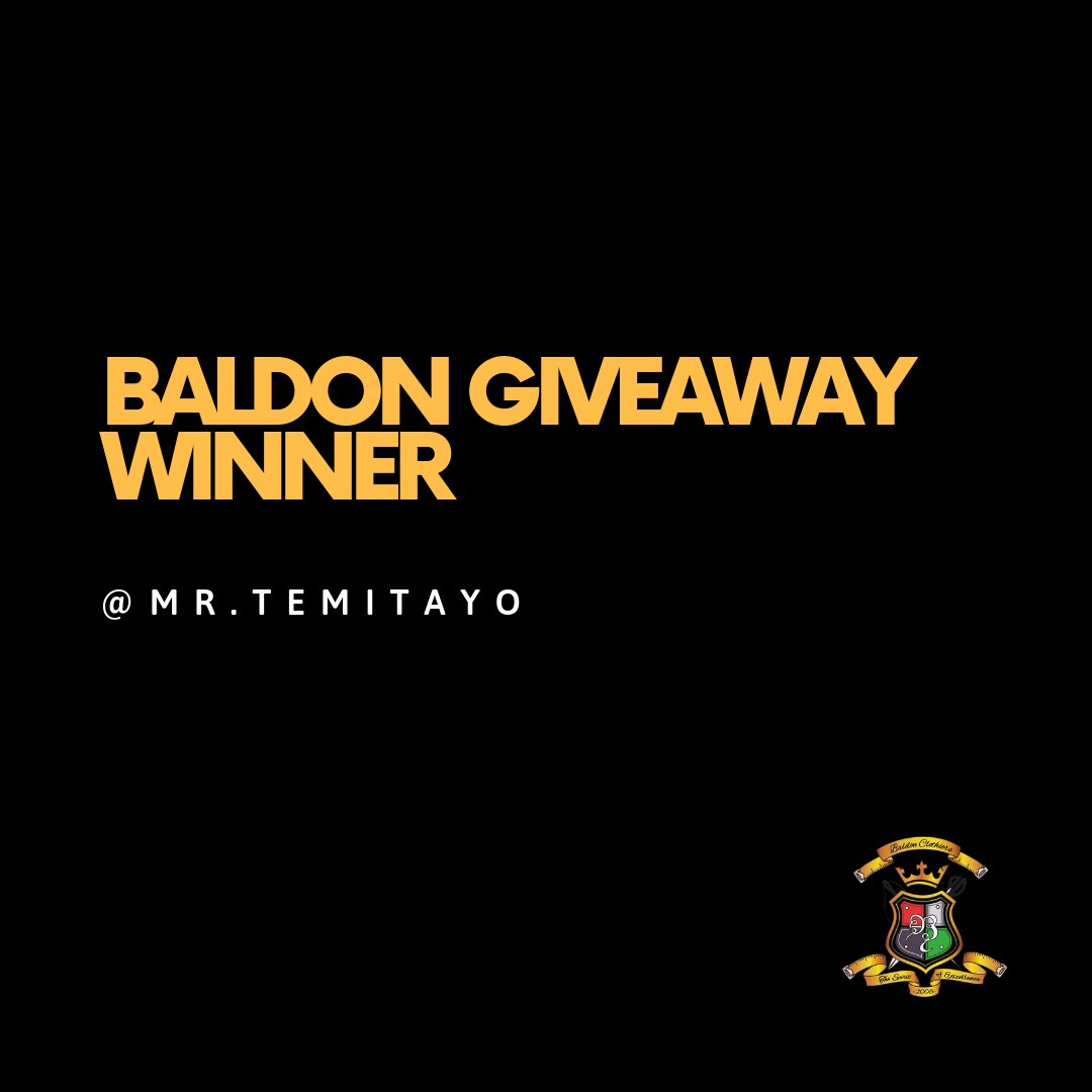 We are pleased to announce the winner of the #BaldonGiveaway with a total of 62 likes.