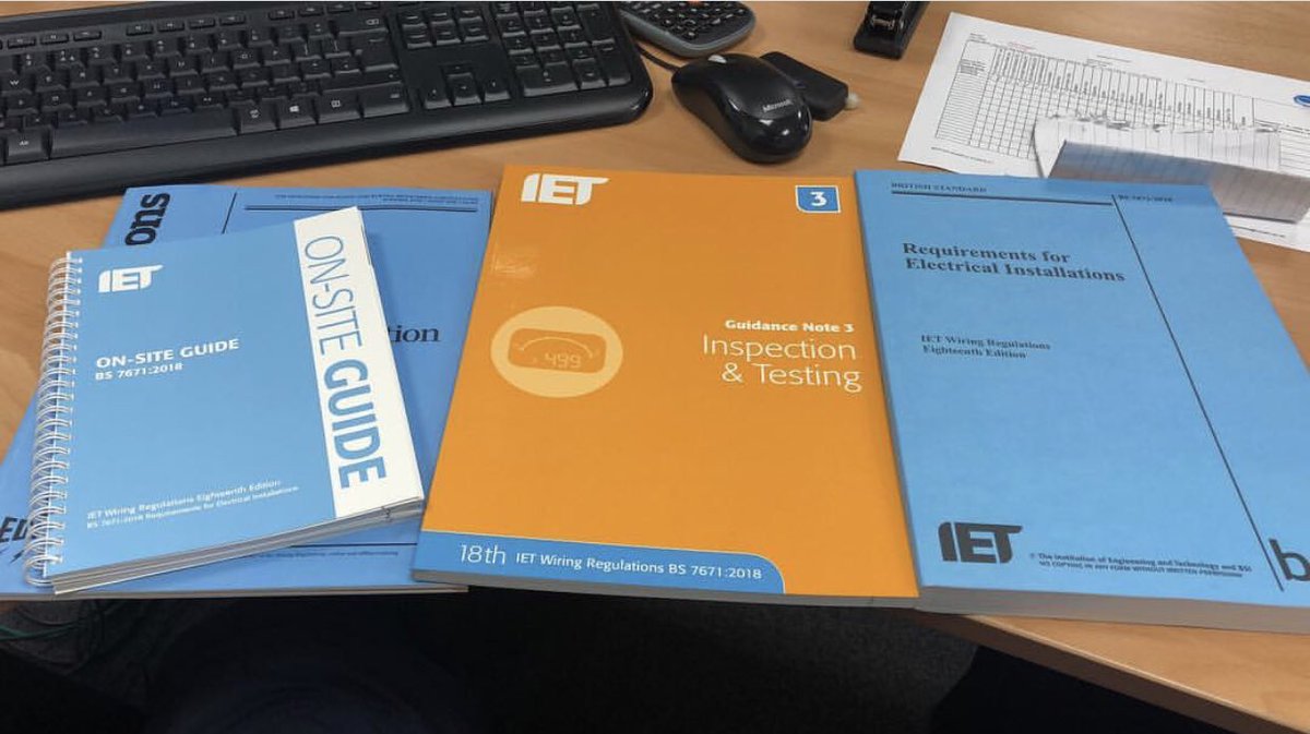 mcsdatanet's tweet image. All of our electricians are currently undertaking 18th Edition courses 

#BS7671 #IET #WiringRegs #18th