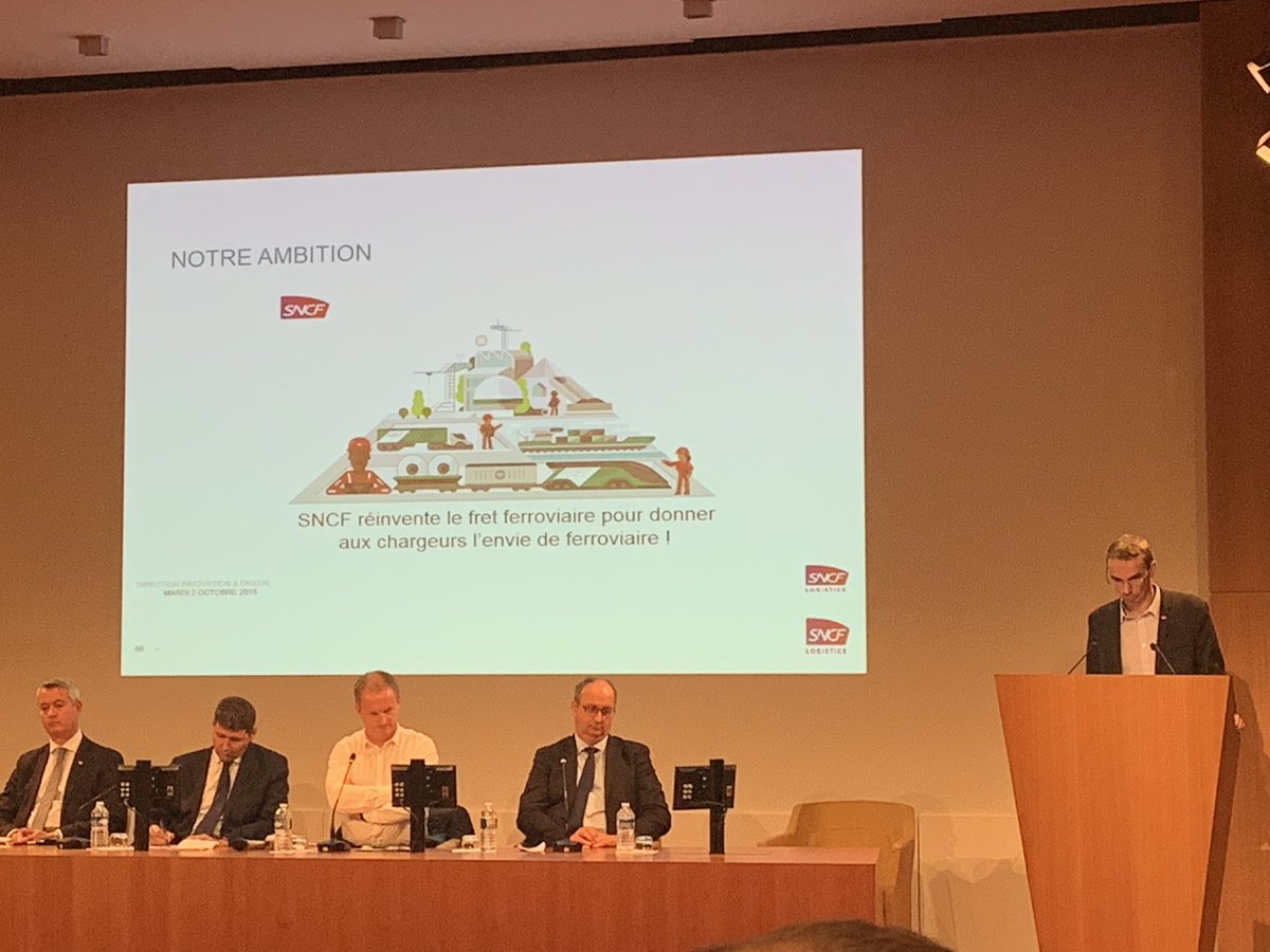 martinalteirac's tweet photo. @SNCF présente son ambition avec le projet train fret digital dans le cadre de la rencontre des chargeurs de l’@AUTFchargeurs ! https://t.co/aYVqFZWVOw