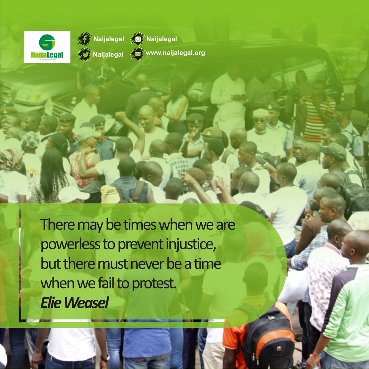 naijalegal's tweet photo. There are times when are powerless to stand up against injustice, but never fail to protest against injustice #Protest #Standup #against #injustice #violation #intimdation #Abuse #HumanRightViolation #LegalAdvocate #JusticeforAll #Life #Crime #Around #YourCity #NaijaLegal https://t.co/FRBqwRUGaB