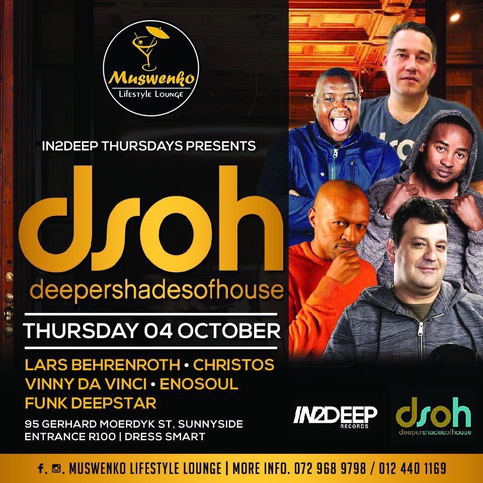 FunkDeepStar's tweet photo. 📆 04.10.18 @muswenkolounge #dsoh #keepitdeep calling all the #deephousefans its a date 🎚 https://t.co/gPGyVjWVtE