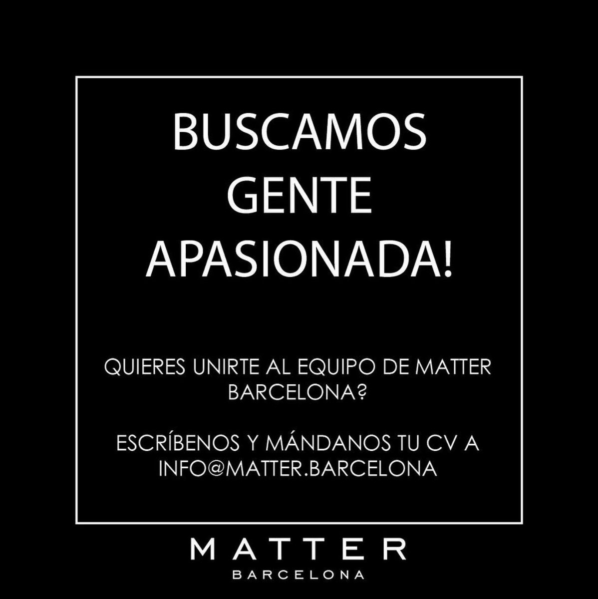 Matter Barcelona tweet media