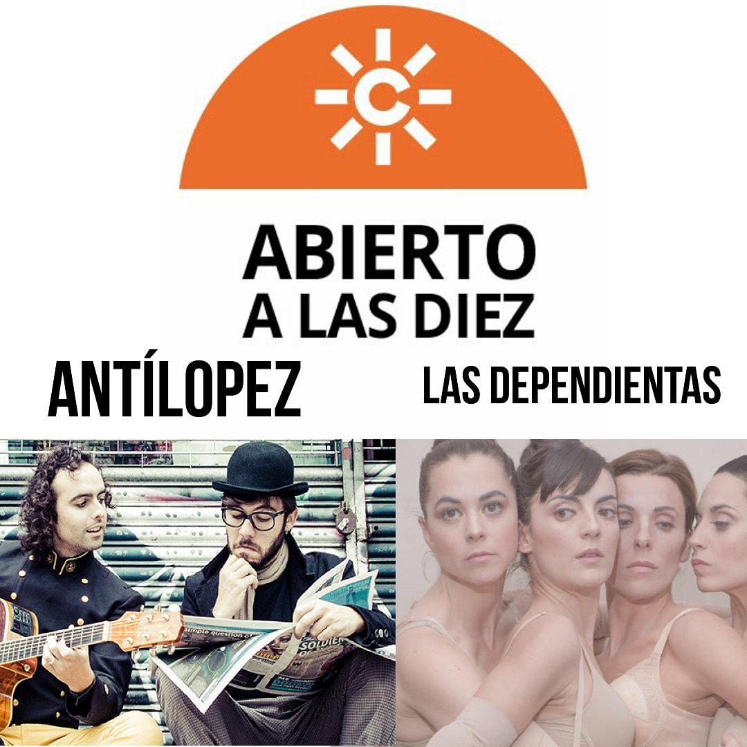 No veas el @AbiertoAlasDiez de hoy en <a href="/La_Fundicion/">Teatro La Fundición</a>: <a href="/antilopez/">Antílopez</a>, #Lasdependientas de <a href="/laejecutora/">La Ejecutora</a>,  <a href="/antonioromero/">Antonio Romero</a> hablará de <a href="/GranadaSound/">Granada Sound</a> y de <a href="/InterestelarSev/">Interestelar Sevilla</a> A las 22 en <a href="/CanalSurRadio/">Canal Sur Radio</a> y 140 jipis en el teatro. Daremos polvorones de <a href="/LaAurora_Mantec/">Mantecados La Aurora</a>. Sí, somos unas mamonas