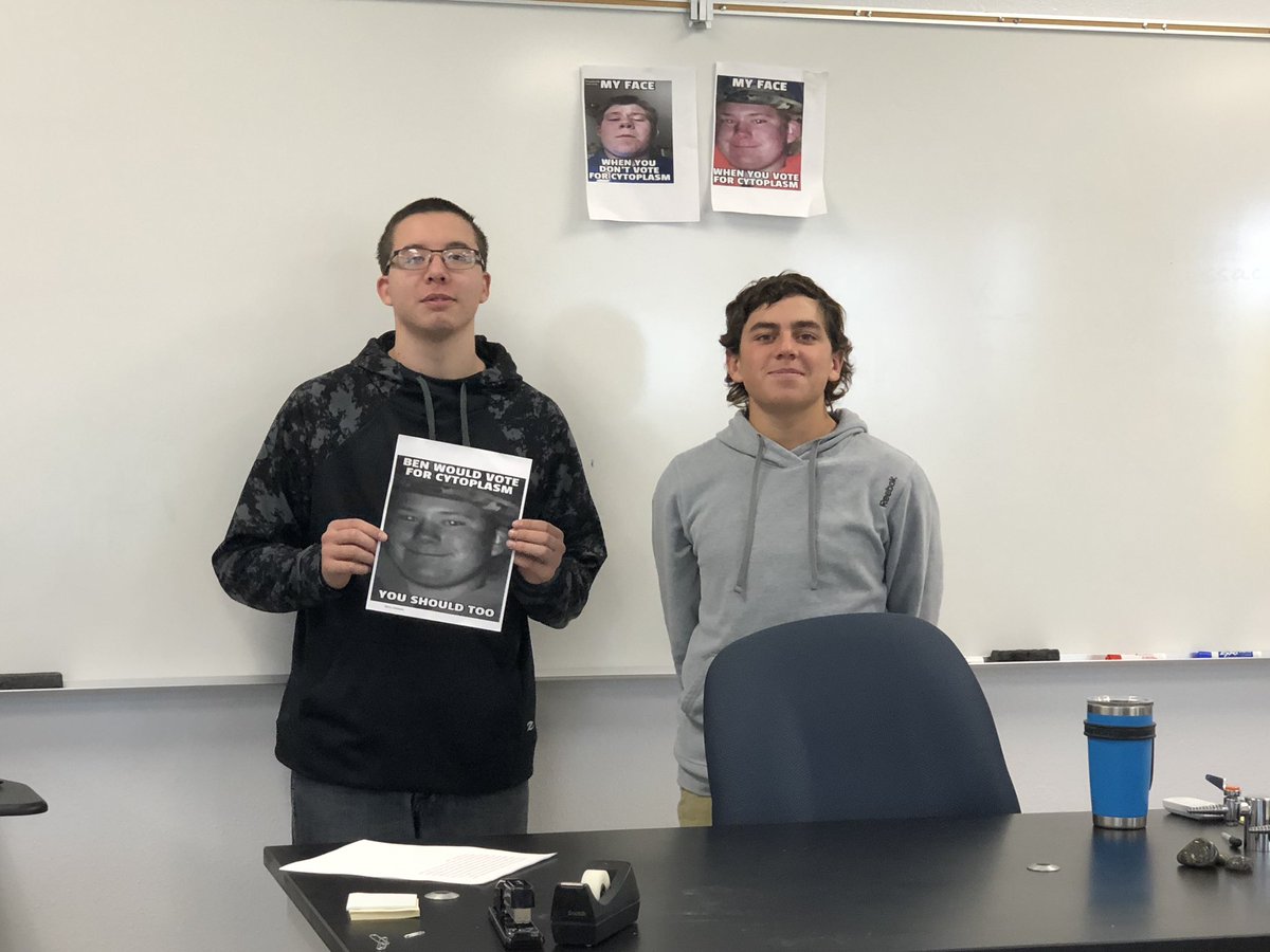 TaniaEichhorst's tweet photo. 2018 Organelle Election was held today. Congrats to the Cytoplasm! #CellsAtWork #cytoplasm #cellwars https://t.co/PnQFck2mOT