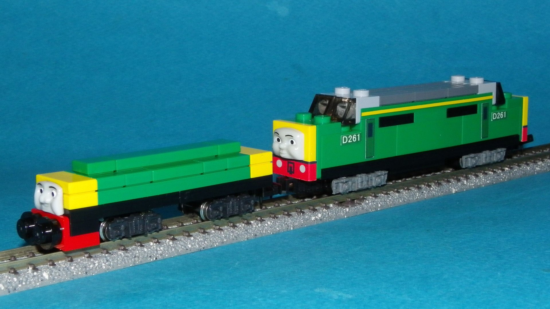 Small Thomas World Thomas Friends N Gauge Lego Train Brake Tender きかんしゃトーマス ｎゲージ レゴトレイン ブレーキテンダー 機関車の制動力不足を補うための車両です 機関車と連動するブレーキを備えており中には鉄クズが詰め込まれています