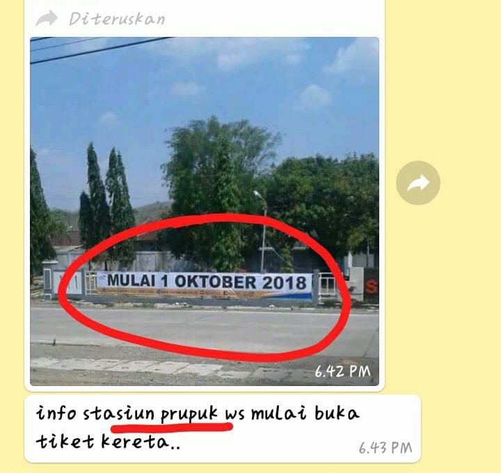 SAriawan___'s tweet photo. @KAI121 @fatkur1979 Lalu foto banner yg tersebar di medsos ini HOAX donk min? https://t.co/OCsrMfLfq4